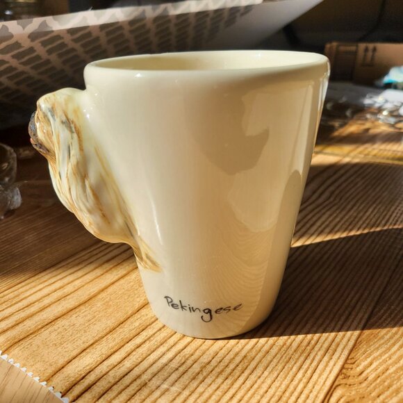 Blue Witch 3D Hand-Painted Pekingese Dog Mug Collectible - Picture 4 of 7